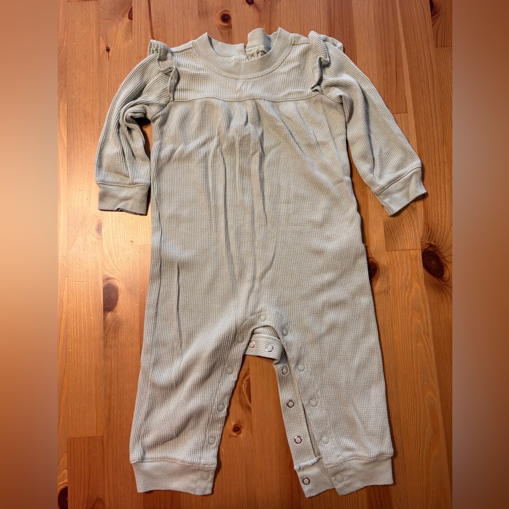 Carter's Waffle Knit Footless Pajama Romper